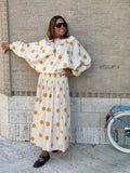 Gonna a Pois Allegra - Giallo Ocra