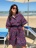 Camicia in fresco Cotone Galapagos - Blu