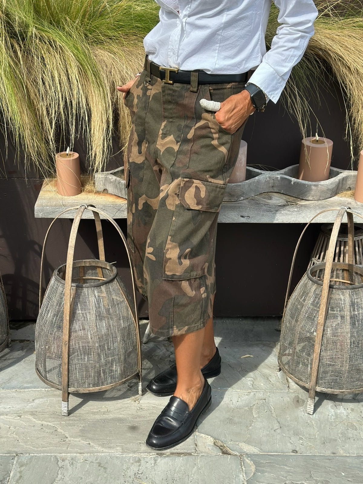 Bermuda Denim Cargo Camouflage