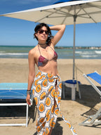 Gonna Pareo Midi Bahamas - Bianco