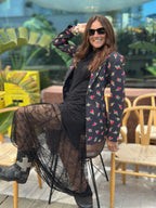 Blazer Bocciolo di Rosa - Nero