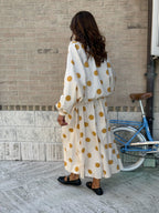 Gonna a Pois Allegra - Giallo Ocra