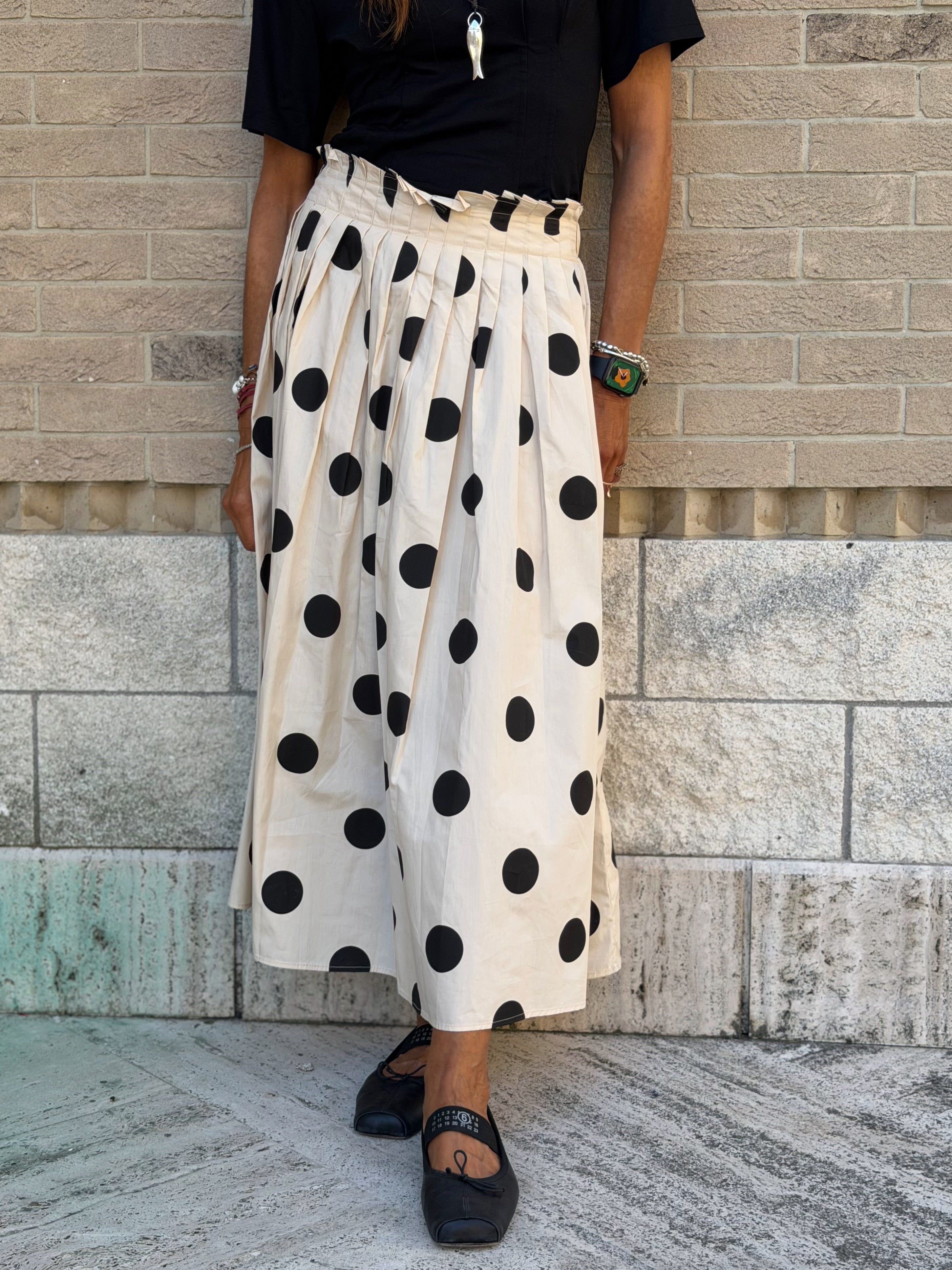 Gonna a Pois Allegra - Nero