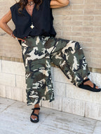 Pantalone Camouflage Cotone Leggero