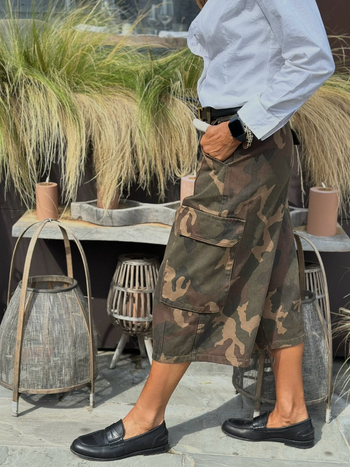 Bermuda Denim Cargo Camouflage