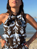 Top in Cotone Atene - Cioccolato