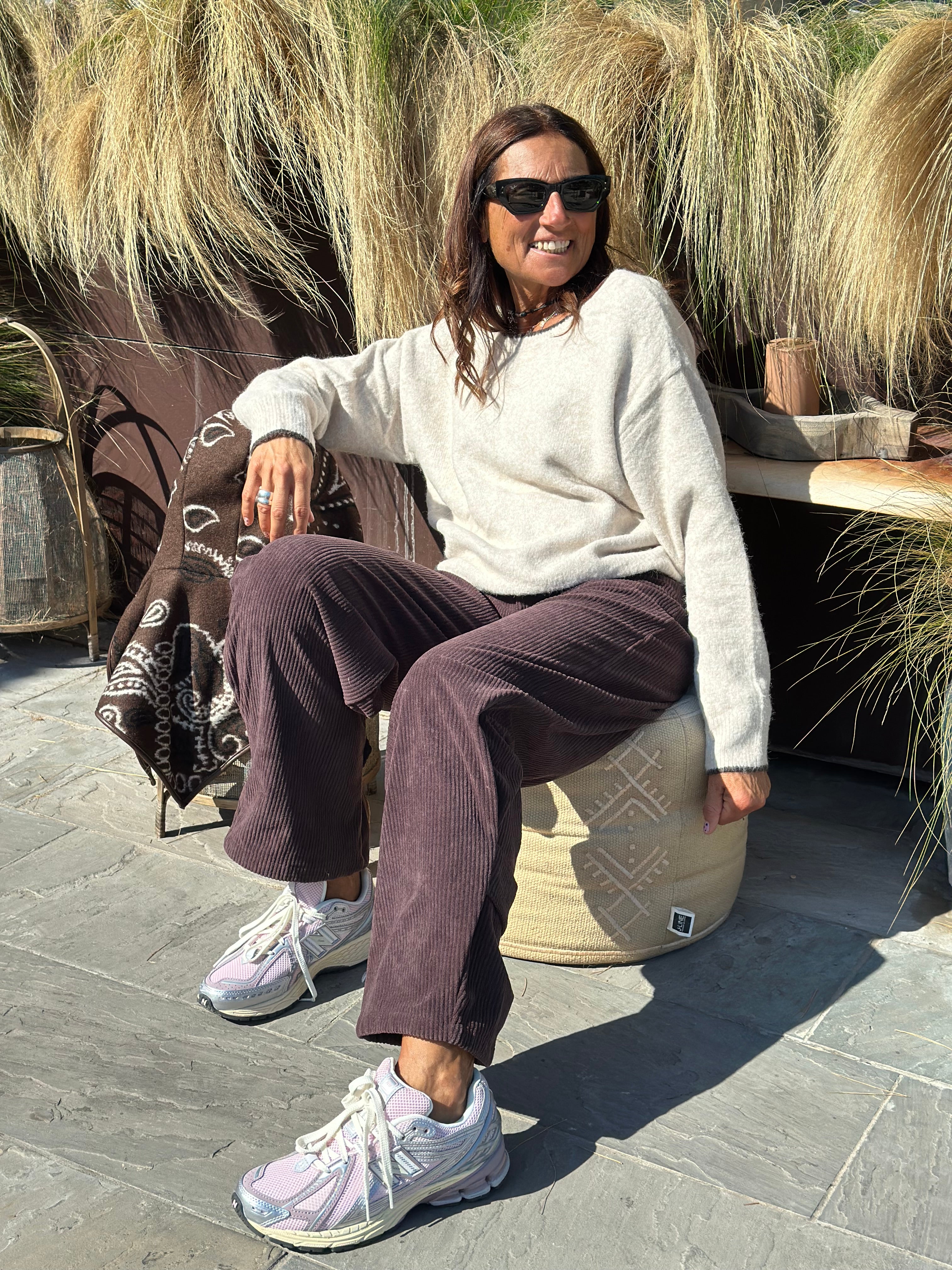 Maglione Fiocchetto Velluto Burro