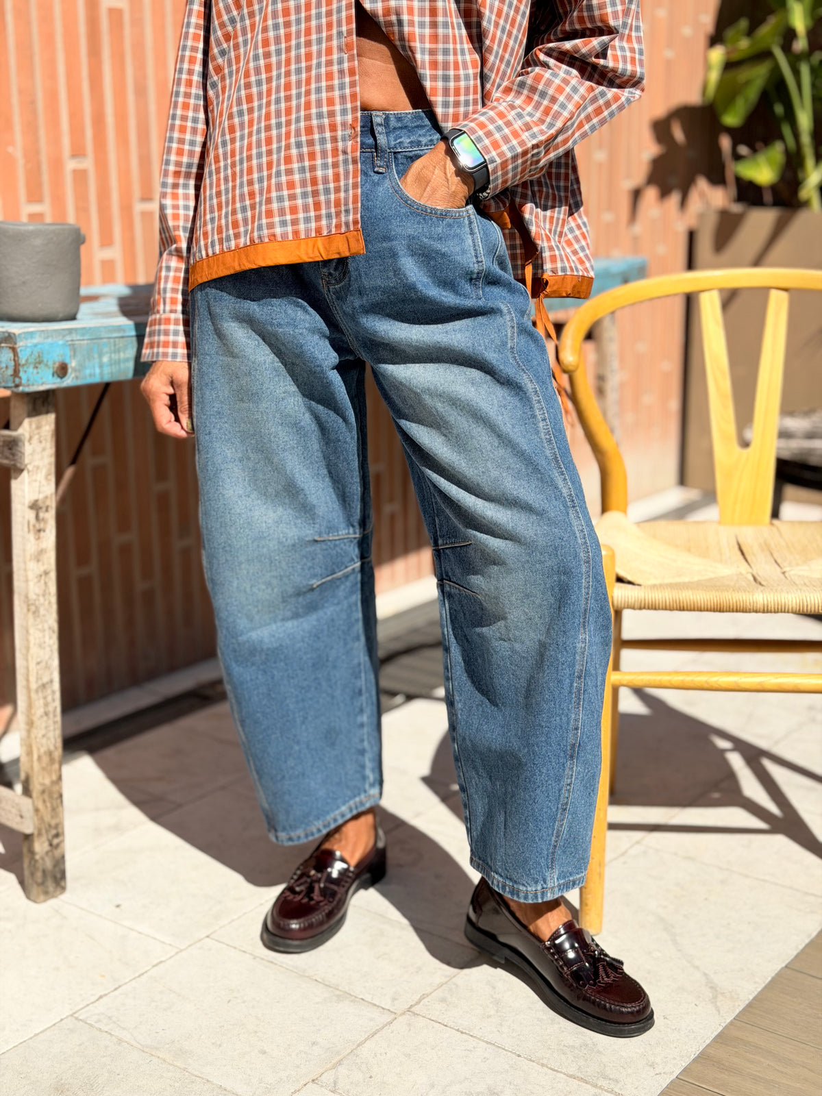 Denim Barrel lavaggio medio