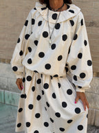 Blusa Over a Pois Allegra - Nero