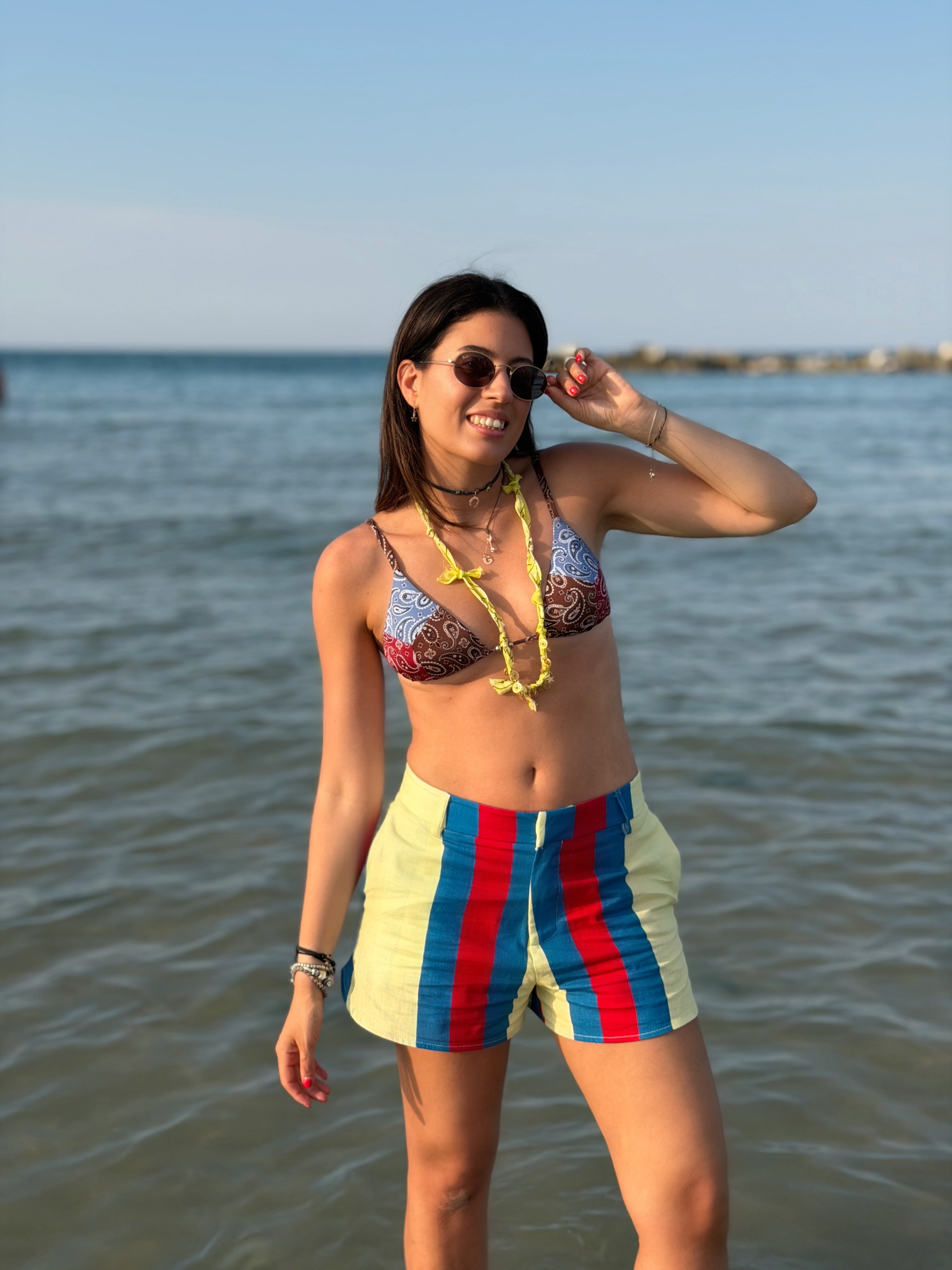 Shorts Righe Monopoli - Multicolor
