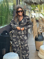Bomber Camouflage con Cappuccio in felpa