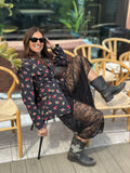 Blazer Bocciolo di Rosa - Nero