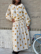 Gonna a Pois Allegra - Giallo Ocra