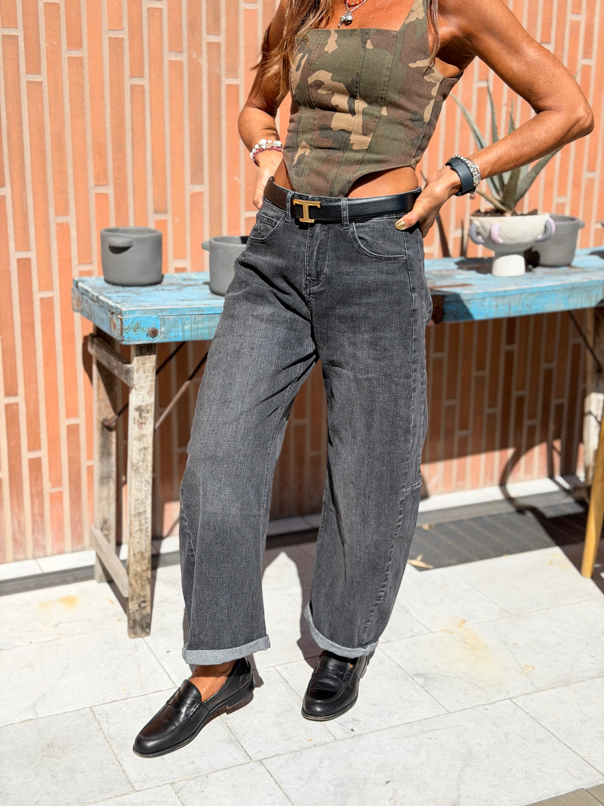 Denim Barrel Lavaggio Nero