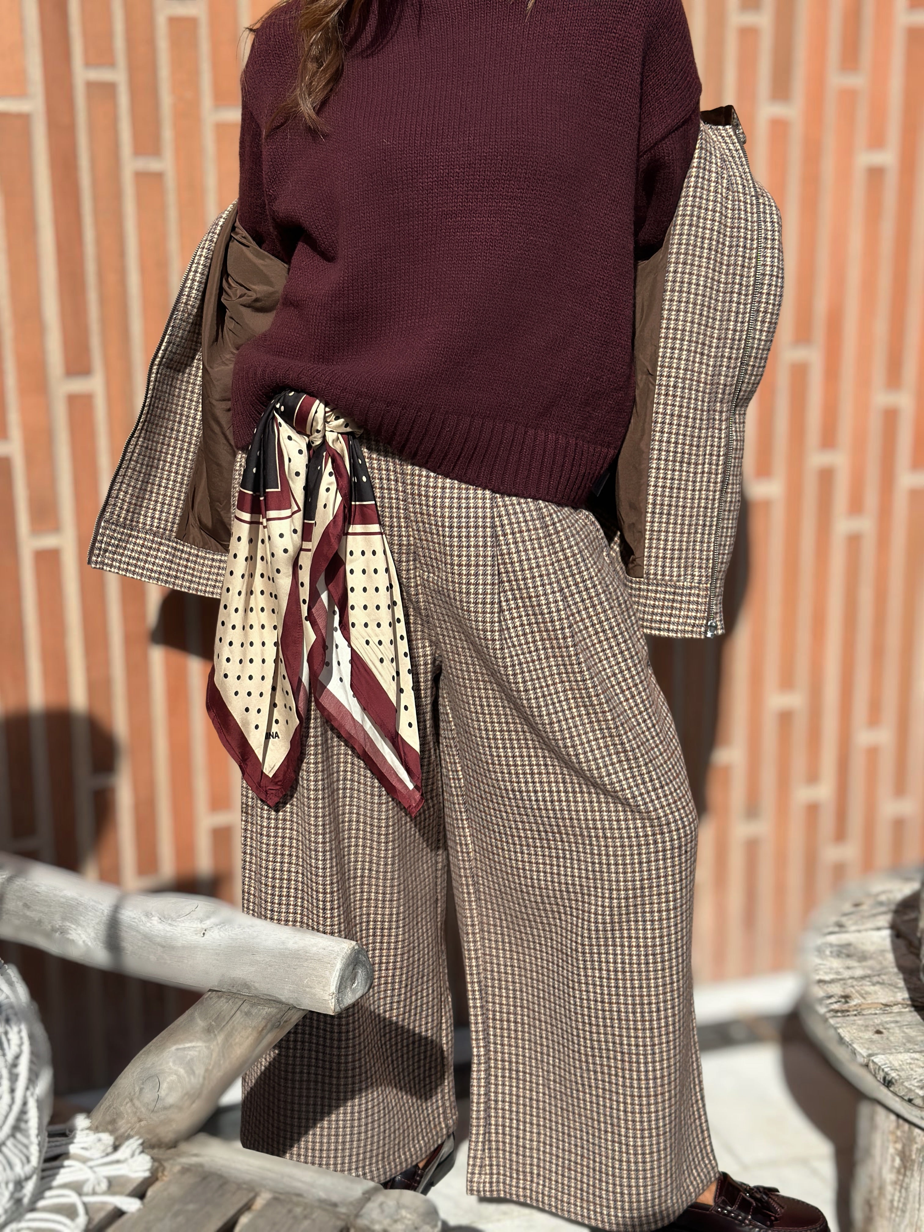 Maglione Basic Oversize Bordeaux