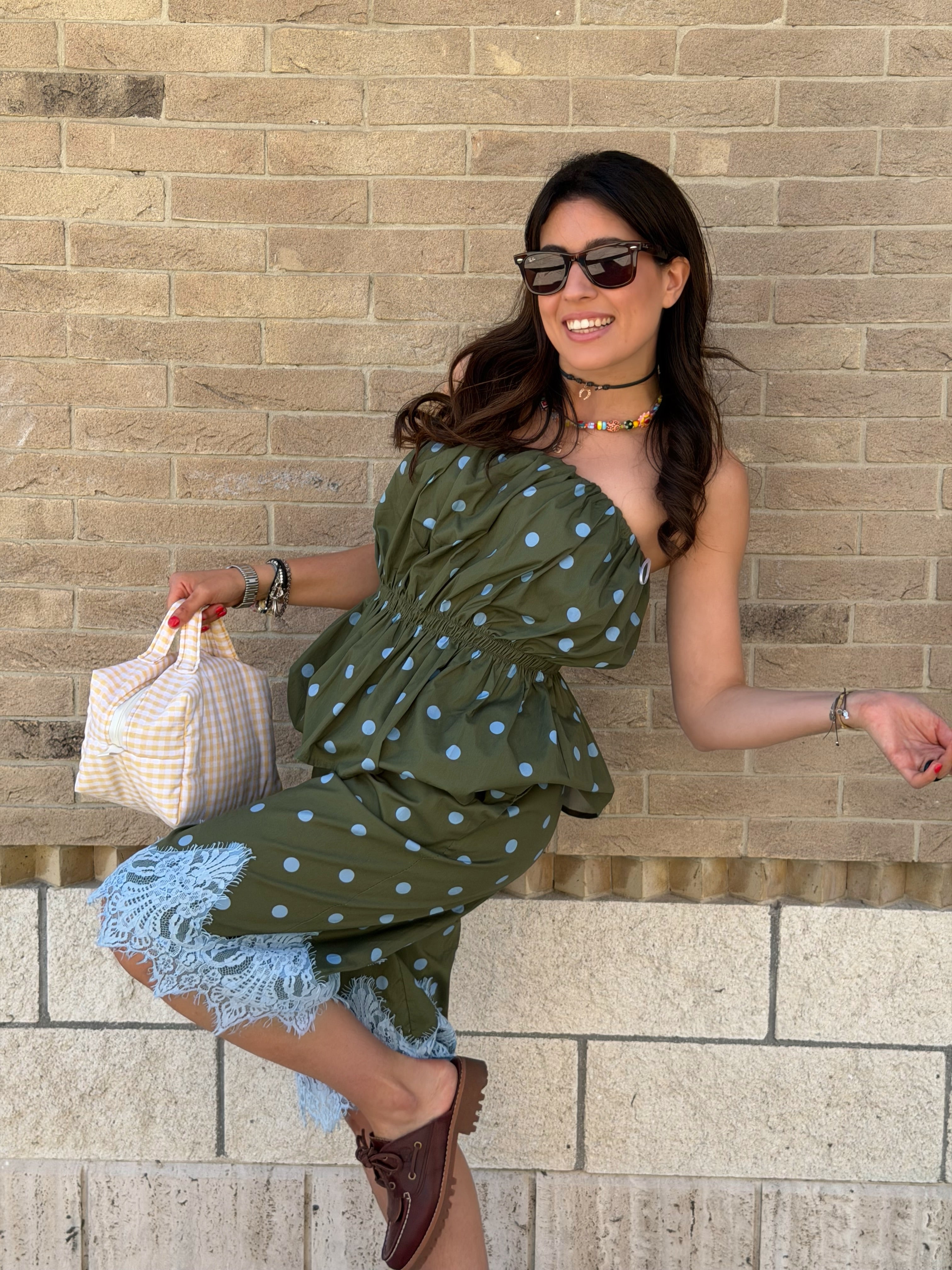 Top Pois in Cotone | Verde Militare