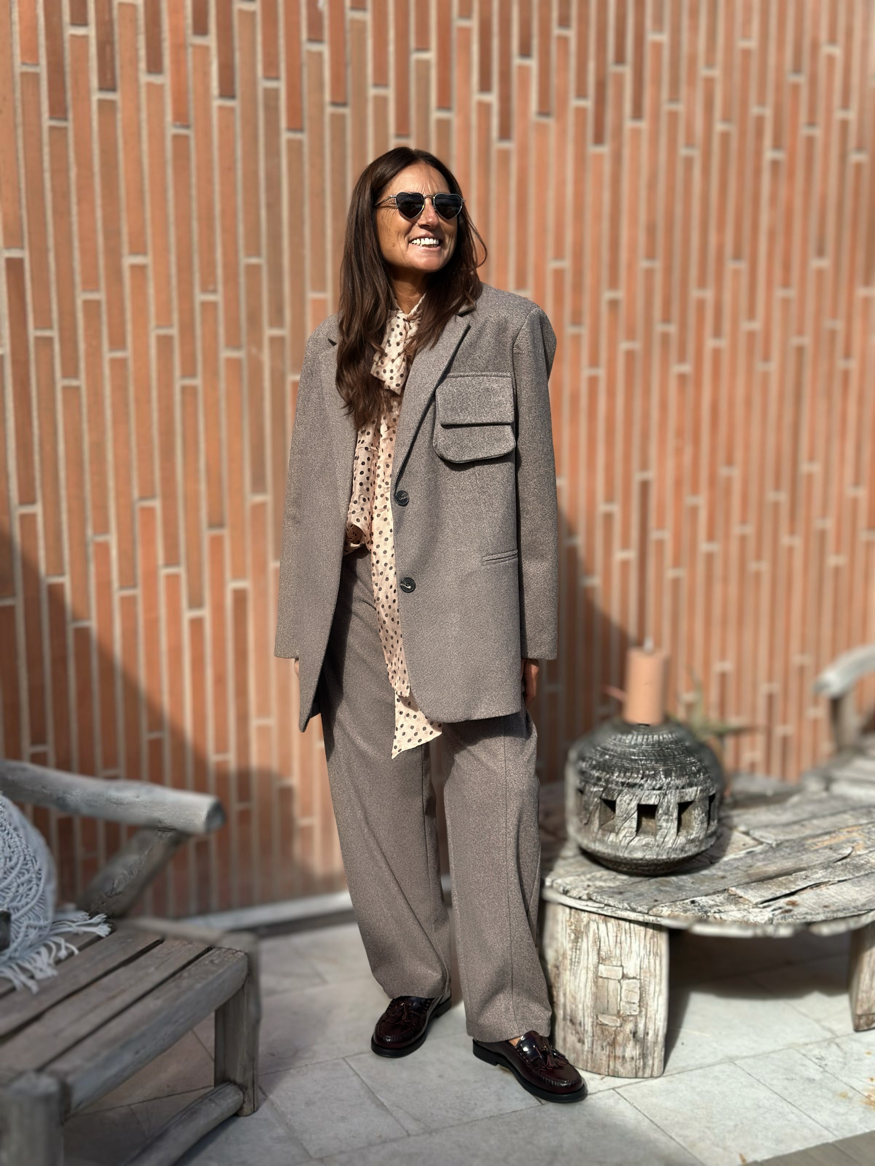 Pantalone modello Balloon Spinato