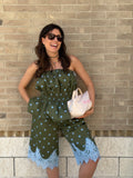 Top Pois in Cotone - Verde Militare