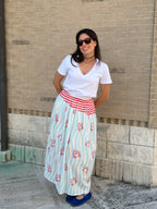 Gonna Righe Polignano - Bianco