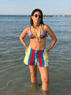 Shorts Righe Monopoli - Multicolor