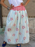 Gonna Righe Polignano - Bianco