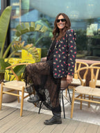 Blazer Bocciolo di Rosa - Nero