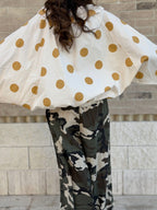 Blusa Over a Pois Allegra - Giallo Ocra