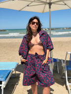 Camicia in fresco Cotone Galapagos - Blu
