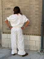 Pantalone in Cotone Sangallo Milos - Bianco