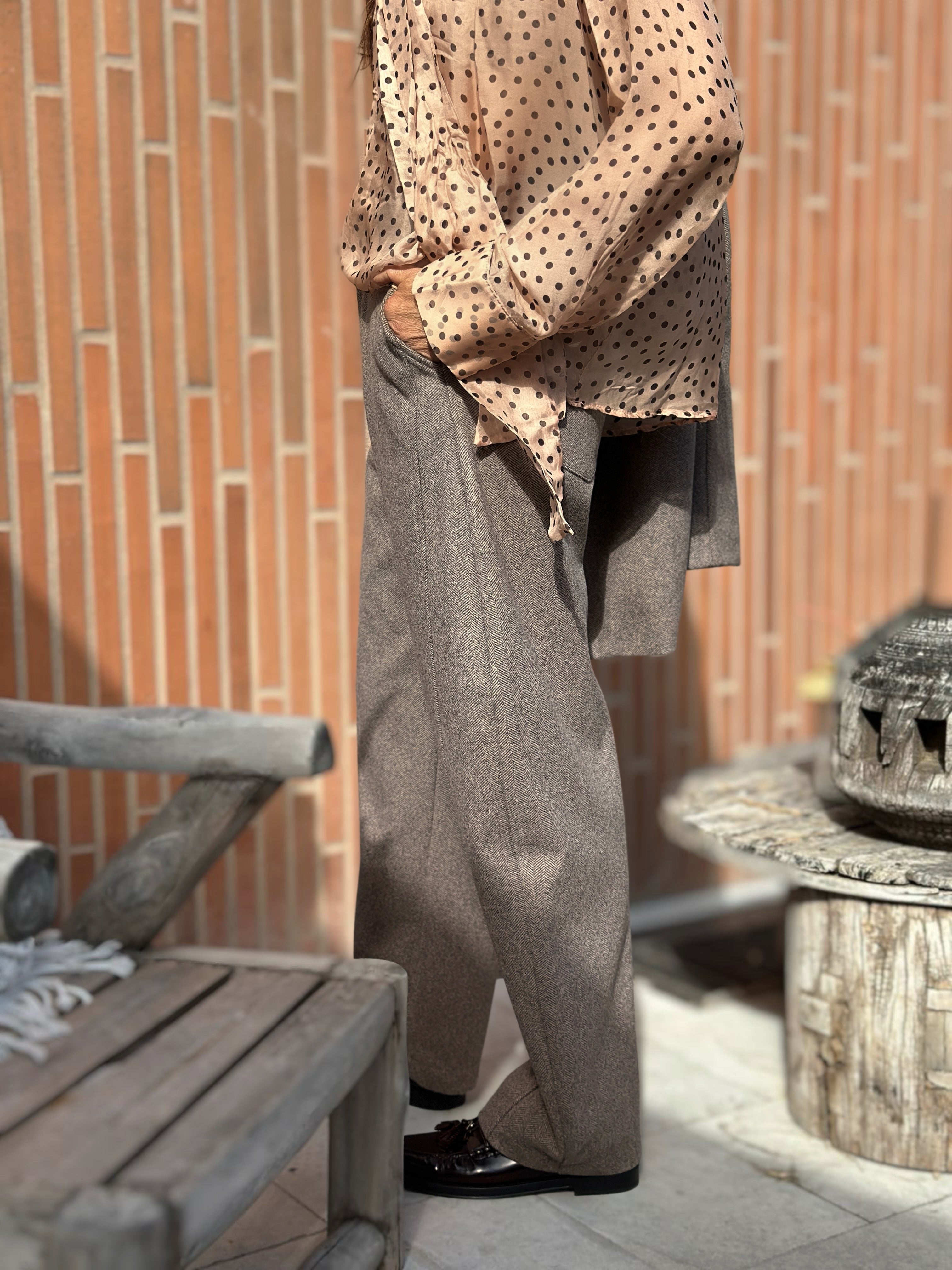 Pantalone modello Balloon Spinato