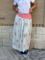 Gonna Righe Polignano - Bianco