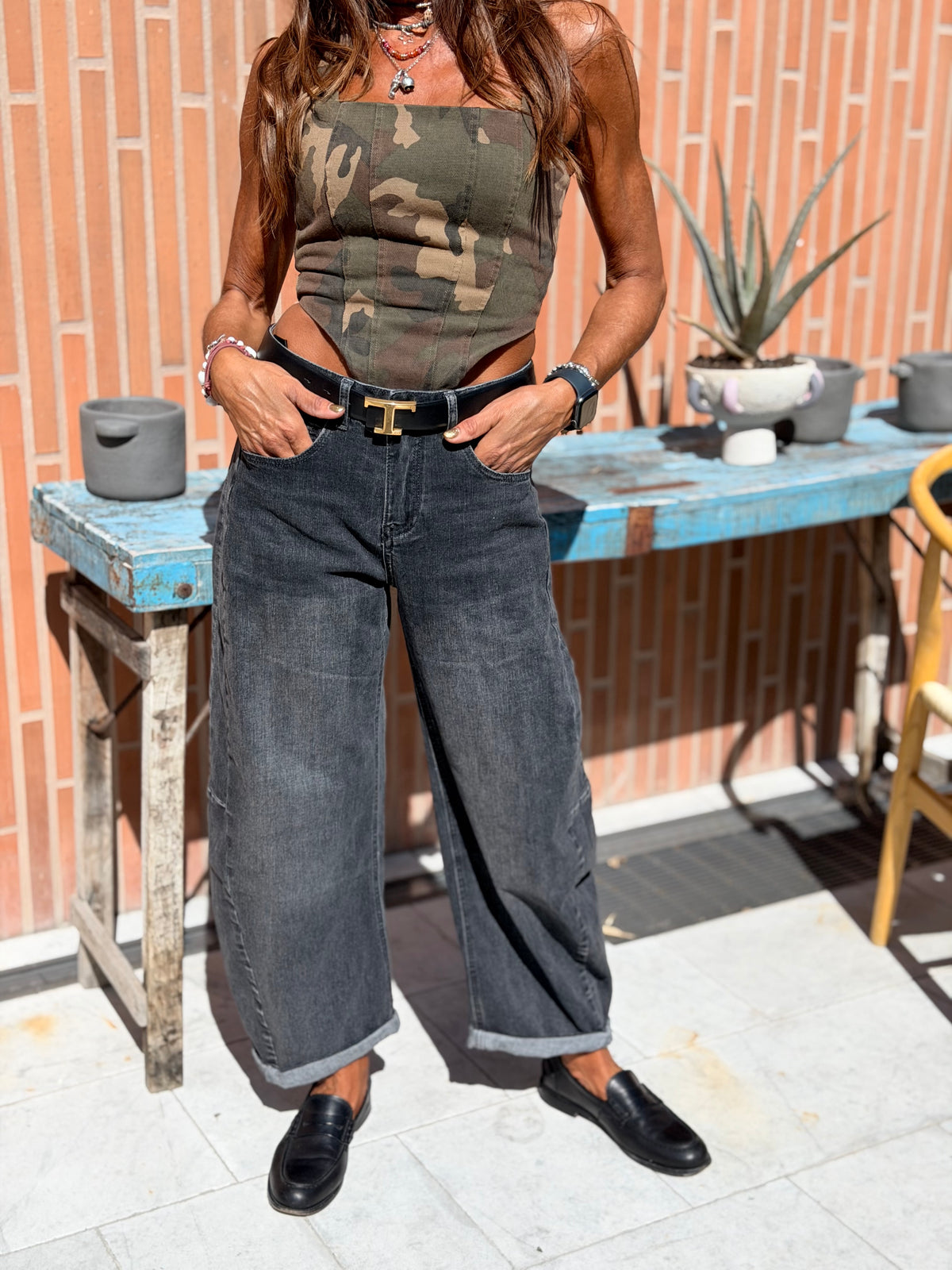 Denim Barrel Lavaggio Nero