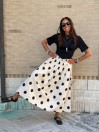 Gonna a Pois Allegra - Nero