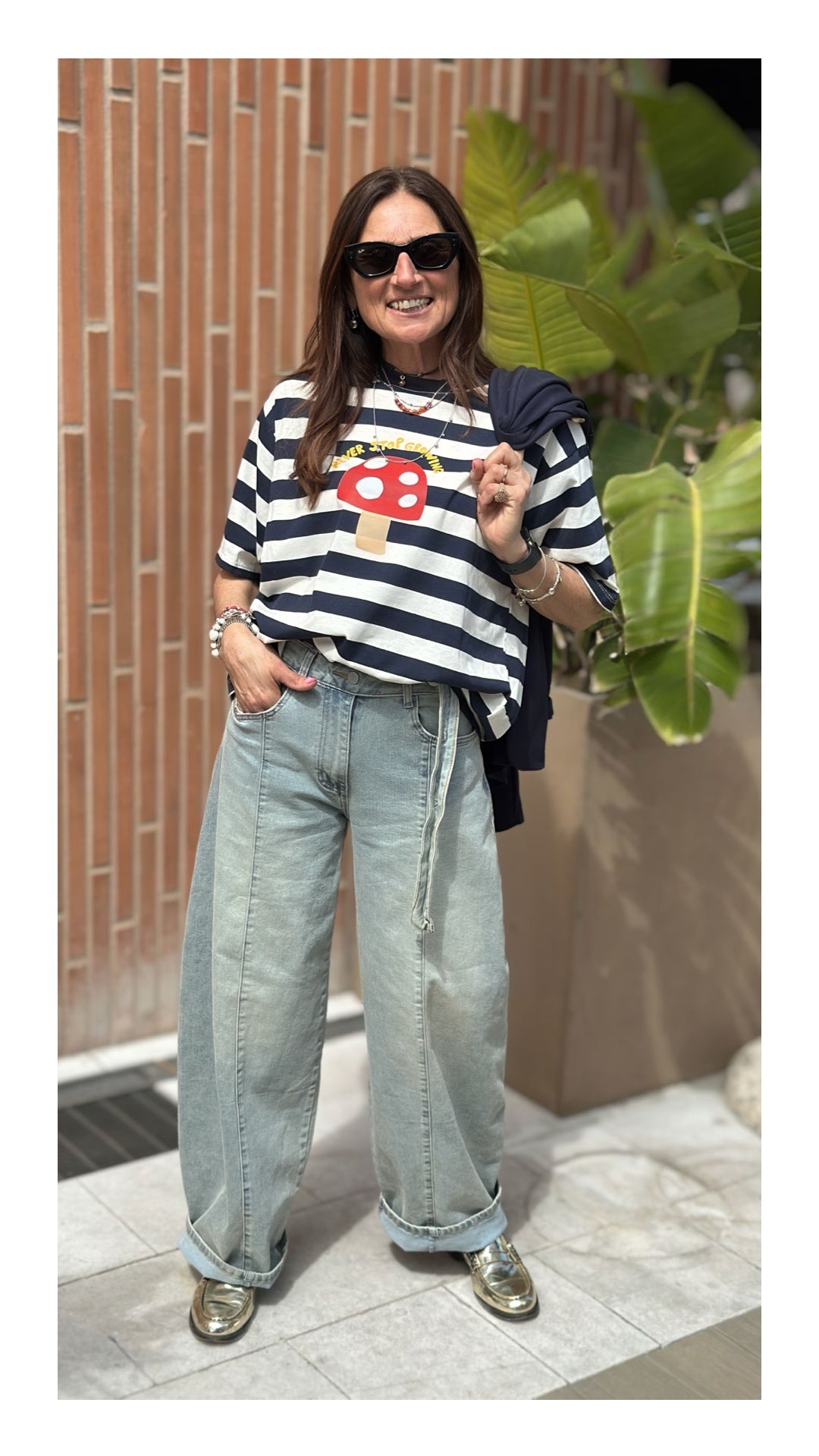 Denim Sfumato Balloon con Cinta