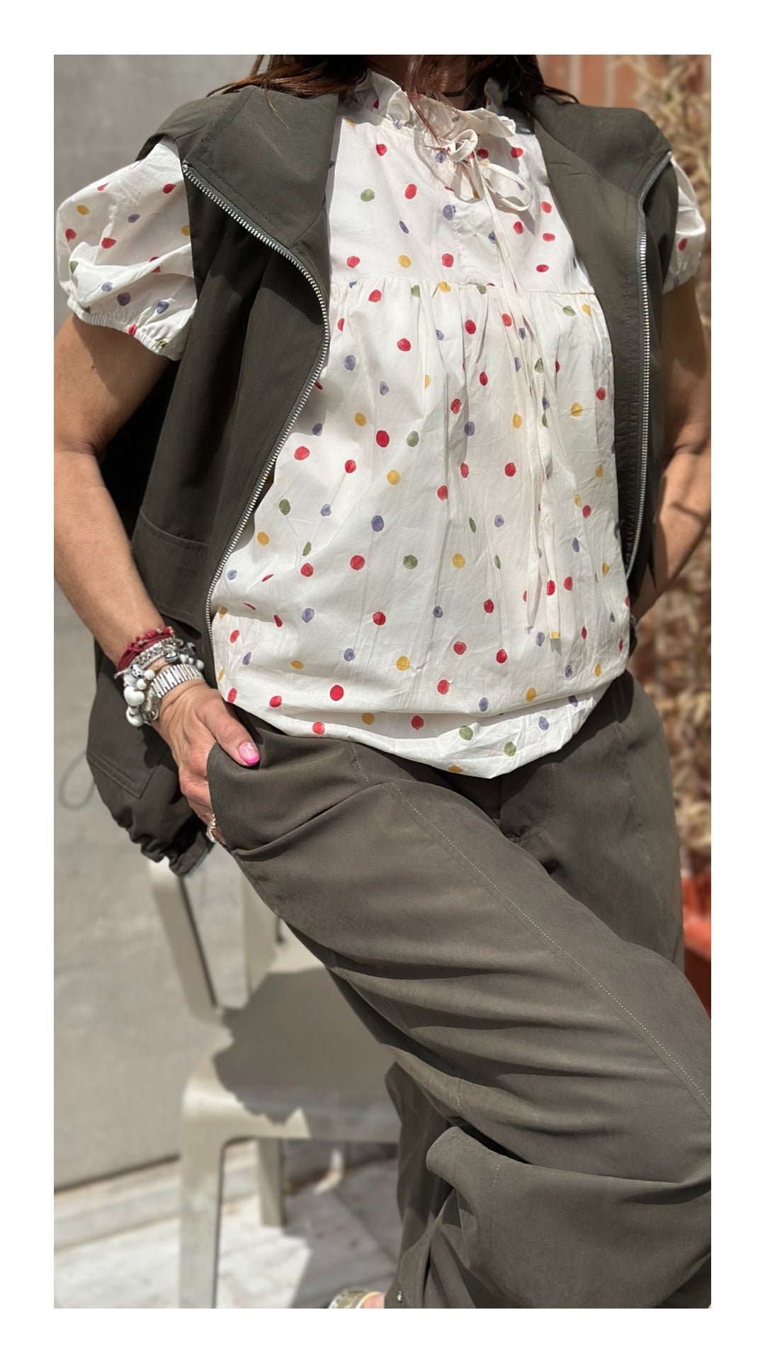 Blusa a Pois colorati | Burro