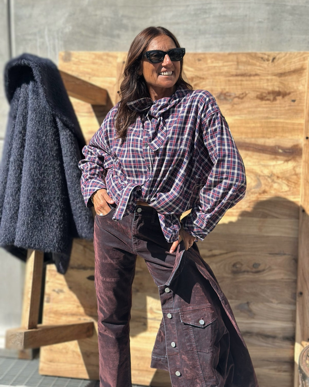 Camicia Quadretto Blu & Bordeaux
