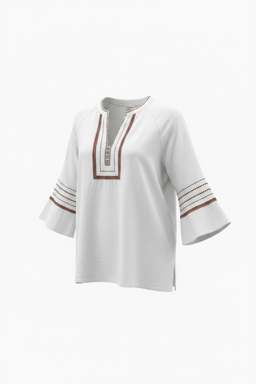 Blusa Zante in cotone - Bianco