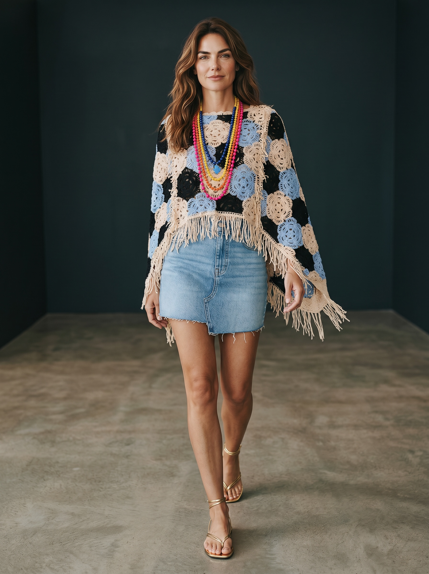 Maglia Dafne Punto Crochet