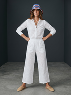 Camicia + Pantalone in Sangallo - Bianco