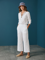 Camicia + Pantalone in Sangallo - Bianco