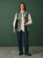 Gilet Cargo con Rose - Camouflage