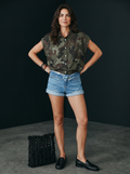 Camicia Gilet in cotone - Camouflage