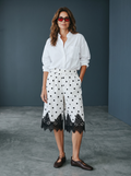 Bermuda in cotone con Pizzo - Pois