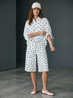 Camicia Oversize in Cotone - Pois