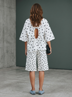 Camicia Oversize in Cotone - Pois
