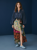 Camicia Fluida Semilucida - Blu Notte