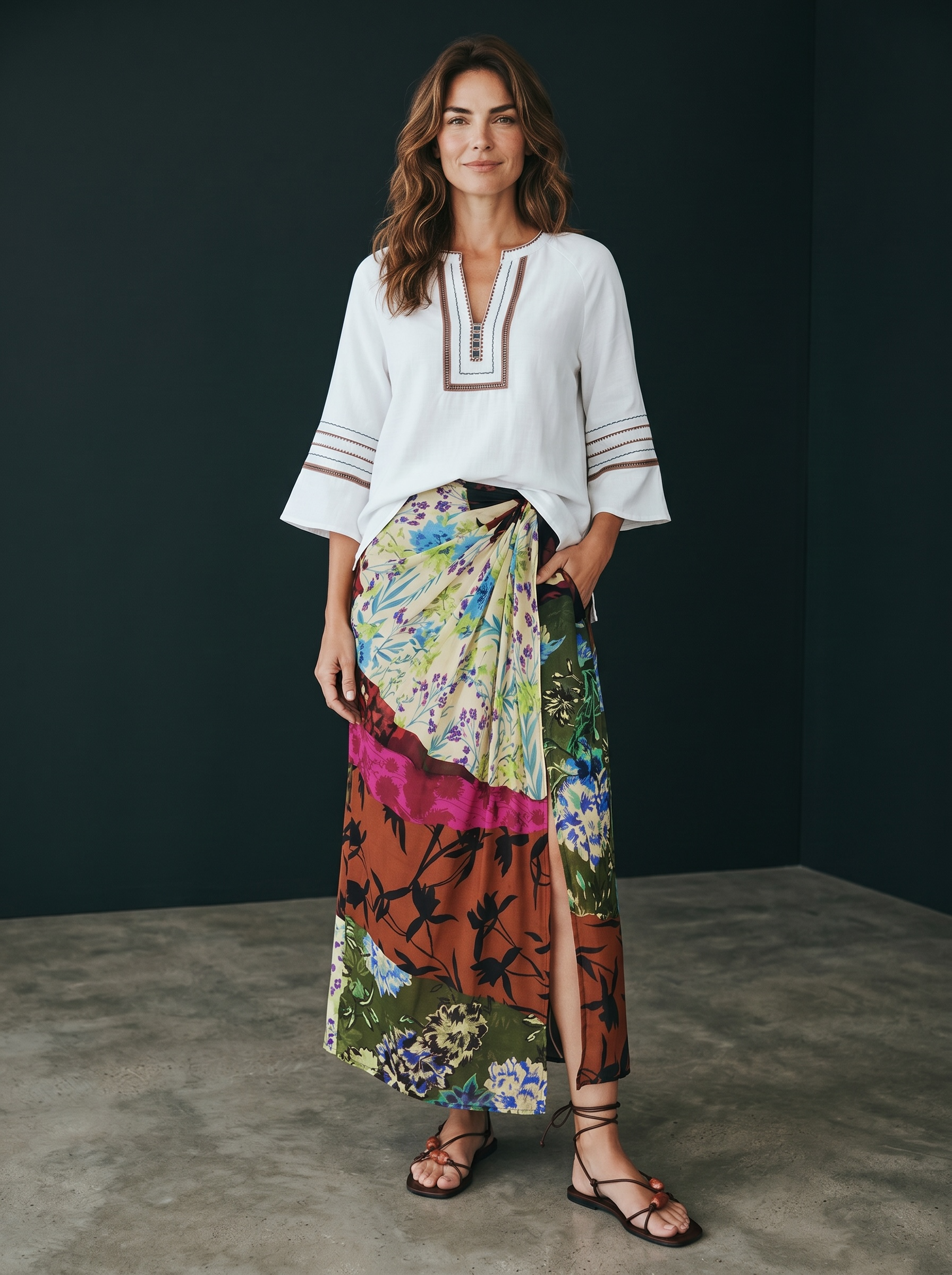 Blusa Zante in cotone - Bianco