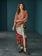 Blusa Zante in cotone - Bruciato