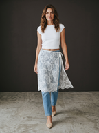 Pareo Foulard in Pizzo - Bianco