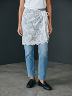 Pareo Foulard in Pizzo - Bianco